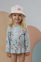 Detský bavlnený klobúk Jamiks MARIT bavlna oranžová MARIT.or.Nak.JLG171.G