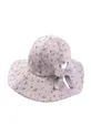 Jamiks kapelusz bawełniany dziecięcy MAFIFI fioletowy