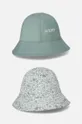 зелений Дитячий двосторонній бавовняний капелюх Coccodrillo Для дівчаток