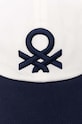 Παιδικό βαμβακερό καπέλο μπέιζμπολ United Colors of Benetton 6G0QCA01C.G.Reproposed σκούρο μπλε SS24
