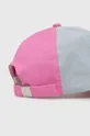 Детская хлопковая кепка United Colors of Benetton розовый