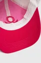 ροζ Παιδικό βαμβακερό καπέλο μπέιζμπολ United Colors of Benetton