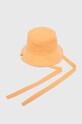 Παιδικό βαμβακερό καπέλο United Colors of Benetton 6G0QCA01Z.G.Seasonal πορτοκαλί SS24
