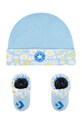 Converse komplet niemowlęcy - czapka i skarpetki 2-pack wzorzyste niebieski NC0331.G