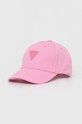 Dětská bavlněná kšiltovka Guess bavlna růžová H4GZ01.WO08O.G.PPYH