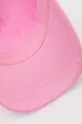 rosa Guess cappello con visiera in cotone bambini