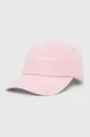 рожевий Дитяча бавовняна кепка Pepe Jeans ONI Для дівчаток