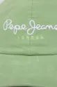 Дитяча бавовняна кепка Pepe Jeans ONI зелений