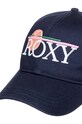 Roxy czapka z daszkiem bawełniana dziecięca BLONDIE GIRL ERGHA03320 granatowy