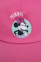 Bavlnená šiltovka zippy x Disney ružová