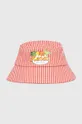 κόκκινο Παιδικό βαμβακερό καπέλο Kenzo Kids Για κορίτσια