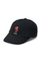 Polo Ralph Lauren czapka z daszkiem bawełniana dziecięca aplikacja czarny 322926945002
