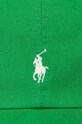 Polo Ralph Lauren czapka z daszkiem bawełniana dziecięca zielony 323785653051