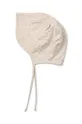 Liewood cappello in cotone neonati Rae Baby Anglaise Sun Hat With Ears beige
