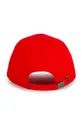 HUGO czapka z daszkiem bawełniana dziecięca czerwony