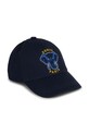 Kenzo Kids czapka z daszkiem bawełniana dziecięca aplikacja niebieski K60385.44.50