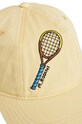 Chłopiec Mini Rodini czapka z daszkiem bawełniana dziecięca Tennis 2426510323 żółty