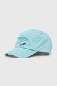 Emporio Armani czapka z daszkiem bawełniana dziecięca aplikacja niebieski 404700.4R499