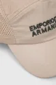 Дитяча кепка Emporio Armani бежевий