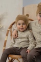 Детска памучна шапка Jamiks TOMAR TOMAR.Nak.JWG012.K кафяв SS24