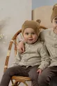 Detská bavlnená čiapka Jamiks TOMAR hnedá