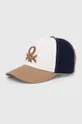 μπεζ Βαμβακερό καπέλο του μπέιζμπολ United Colors of Benetton Παιδικά
