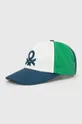 μπλε Βαμβακερό καπέλο του μπέιζμπολ United Colors of Benetton Παιδικά