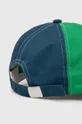 United Colors of Benetton czapka z daszkiem bawełniana niebieski