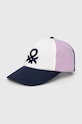 United Colors of Benetton șapcă de baseball din bumbac cu modele bleumarin 6G0QGA010.P.Seasonal