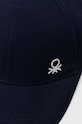 Chłopiec United Colors of Benetton czapka z daszkiem bawełniana dziecięca 6G0QGA012.P.Seasonal granatowy