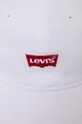Levi's cappello con visiera in cotone bambini LAN LEVI'S BATWING SOFT CAP bianco