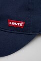 Дитяча бавовняна кепка Levi's LAN RICHMOND BATWING CURVE BRI 9A8615 темно-синій SS25