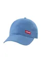 μπλε Παιδικό βαμβακερό καπέλο μπέιζμπολ Levi's LAN RICHMOND BATWING CURVE BRI Παιδικά
