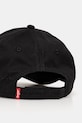 Дитяча бавовняна кепка Levi's LAN RICHMOND BATWING CURVE BRI 9A8615 чорний SS25
