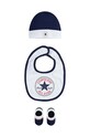 Converse komplet bawełniany niemowlęcy aplikacja zielony NC0224