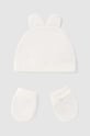 Дитяча шапка і рукавички Mayoral Newborn 19340.1Q.Newborn.PPYH бежевий SS24