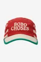 Bobo Choses czapka z daszkiem bawełniana dziecięca czerwony