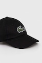 Lacoste șapcă din bumbac pentru copii RK7351 negru SS24
