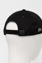 Chłopiec Lacoste czapka z daszkiem bawełniana dziecięca RK7351 czarny