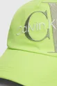 Otroška baseball kapa Calvin Klein Jeans zelena