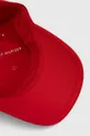 czerwony Tommy Hilfiger czapka z daszkiem bawełniana dziecięca