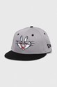 Детска памучна шапка с козирка New Era BUGS BUNNY x Looney Tunes памук сив 60424822