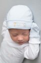 Дитяча шапка і рукавички Tous дрібний узор блакитний Basic.2001
