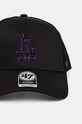 Детска шапка с козирка 47 brand MLB Los Angeles Dodgers Branson BBRANS12CTP черен SS24