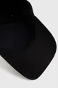 czarny HUGO czapka z daszkiem bawełniana