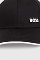 Хлопковая кепка Boss Green 50505834 чёрный SS24