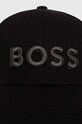 Βαμβακερό καπέλο του μπέιζμπολ BOSS 50505571 μαύρο SS24