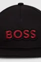 Boss Orange czapka z daszkiem bawełniana czarny