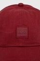 BOSS Orange czapka z daszkiem bawełniana 50507880 czerwony SS24