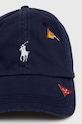Polo Ralph Lauren czapka z daszkiem bawełniana 710926397 granatowy SS24
